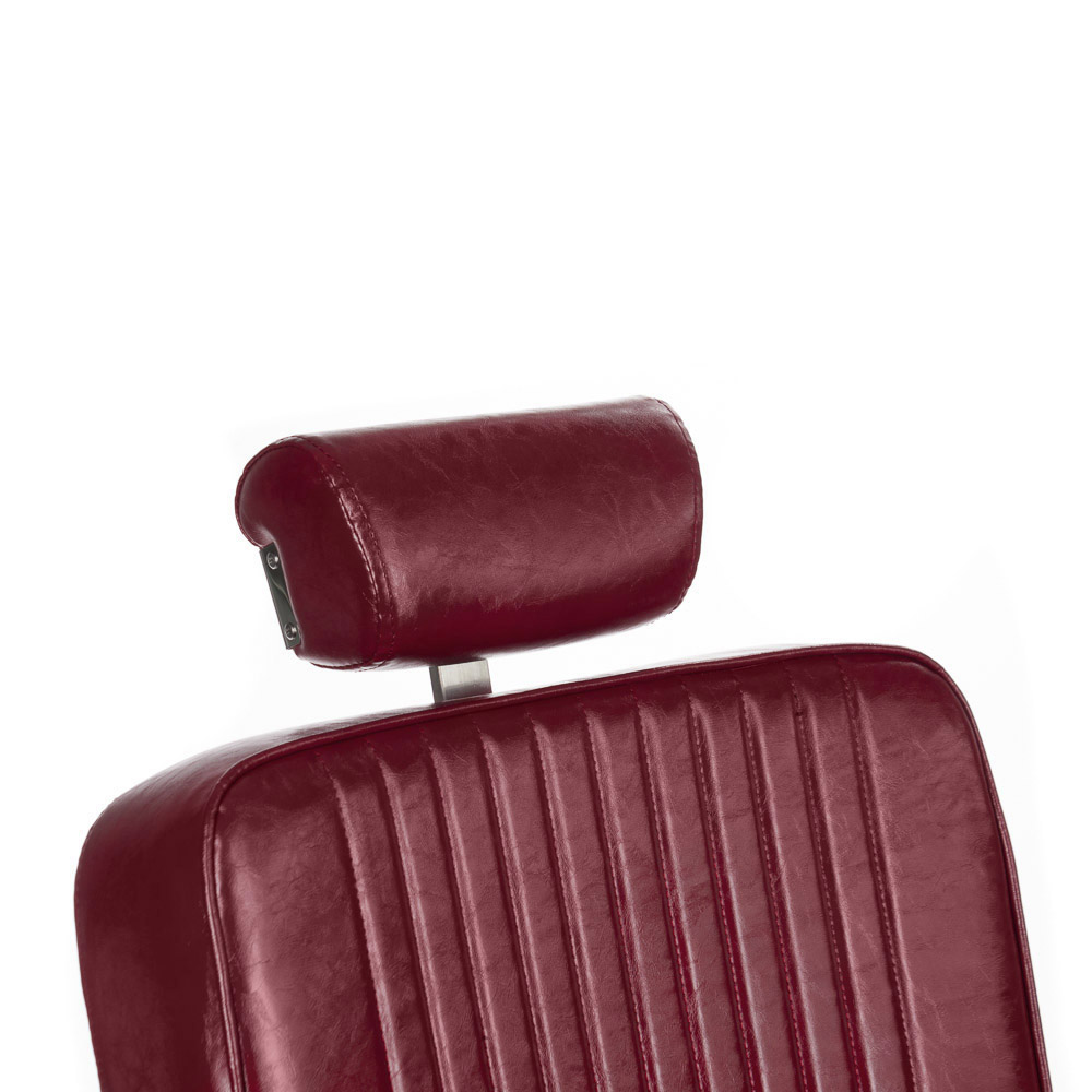 Fotel barberski LUMBER BH-31823 Wiśniowy - obrazek 4