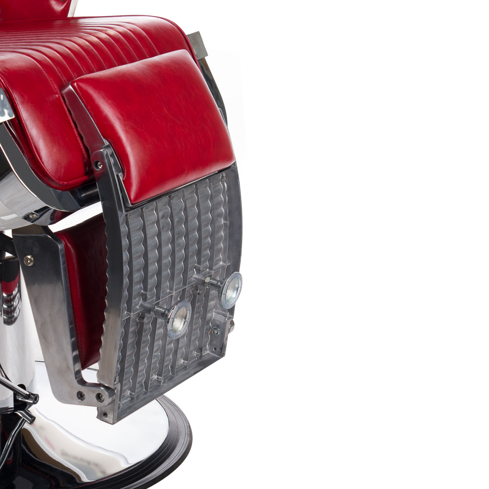 Fotel barberski LUMBER BH-31823 Czerwony - obrazek 6